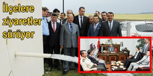 Vali ilçelere gitti