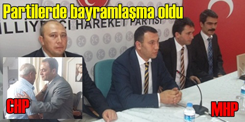 Partilerde Tören Yapıldı
