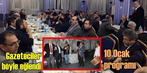 Gazetecilerden renkli kutlama