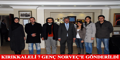Kırıkkaleli 7 genç Norveç`e gönderildi