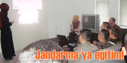 Jandarma`ya eğitim veriliyor
