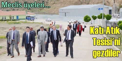 Katı atık tesisini gezdiler