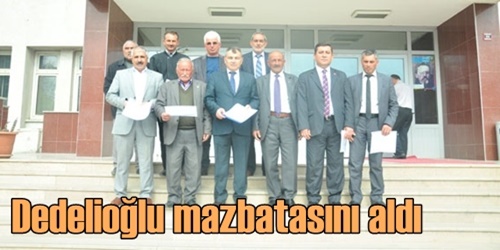 Mazbatasını aldı