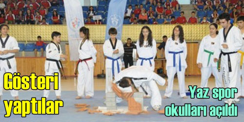 Yaz Spor Okulları Açıldı