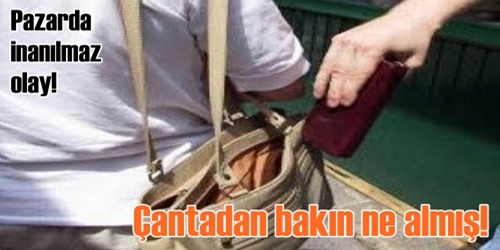Pazarda çanta soygunu