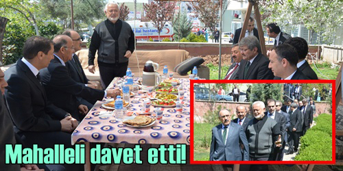 Mahalleli davet etti