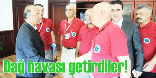 Dağcılar ziyaret etti
