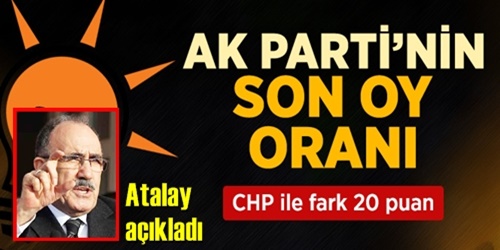 Atalay son oranları açıkladı