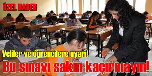 Bu Sınavı Kaçırmayın!