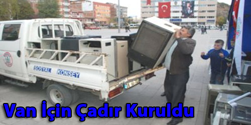 Meydanda Yardım Çadırı