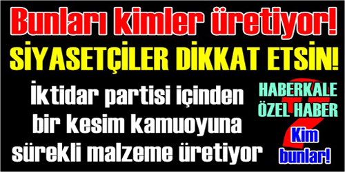 BU MALZEMELERİ ÜRETENLER KİMLER!