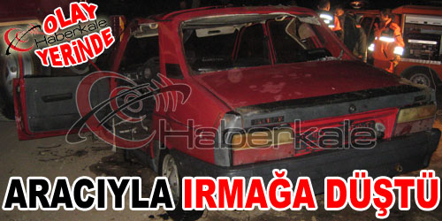 Otomobiliyle Irmağa Düştü