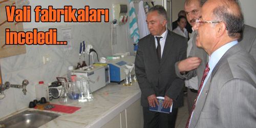 Fabrikalarda İnceleme Yaptı