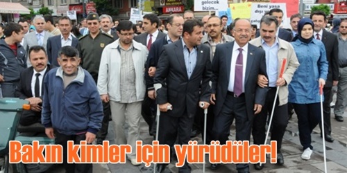 Çocuklar için yürüdüler