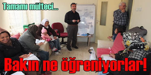 Mültecilere Türkçe Kursu