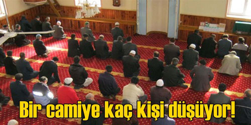 Cami Başına 778 Kişi Düşüyor