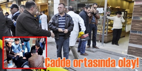 Cadde ortasında silahlı kavga!