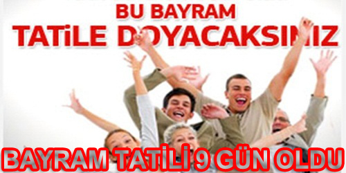 Tatil Süresi Belli Oldu