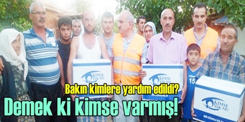 Sel mağdurlarına yardım ettiler