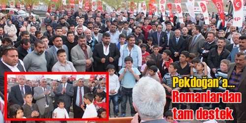 Romanlardan tam destek