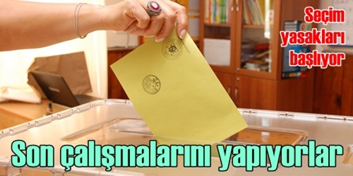 Son çalışmalarını yapıyorlar