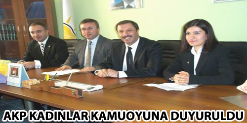 Akp Kadınlar Kamuoyuna Duyuruldu