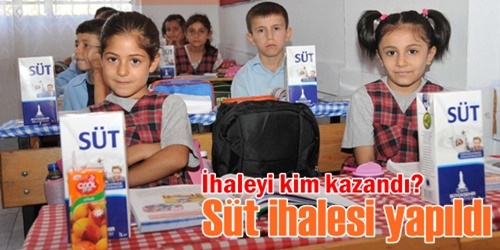 Okul sütü ihalesi yapıldı