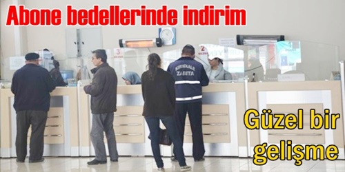 Abone bedellerinde indirim