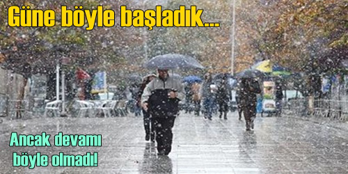 Kırıkkale Karlı  Bir Güne Uyandı 