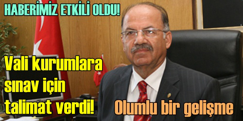 Vali kurumlara talimat verdi!  