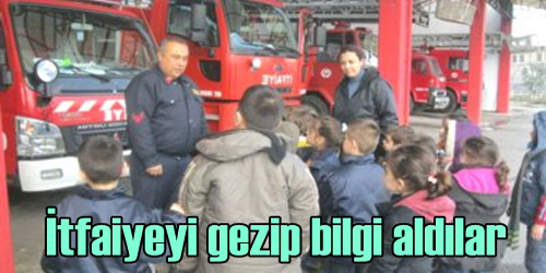 İZCİ ÇOCUKLARA  YANGIN EĞİTİMİ 