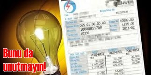 Elektrik borcu olanlar dikkat!