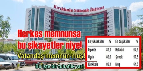 Vatandaş memnunsa bu şikayetler niye!