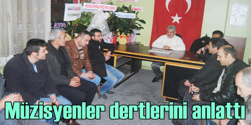 Müzisyenler dertlerini anlatıyor