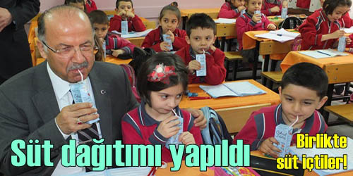 Süt Dağıtımı Yapıldı