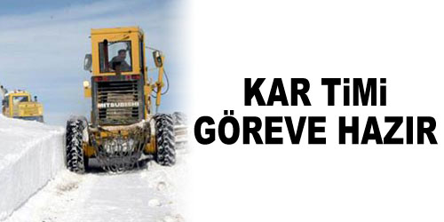 Karla Mücadelede Hazırlıklar Tamam