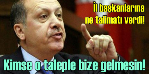 İl Başkanlarını Topladı