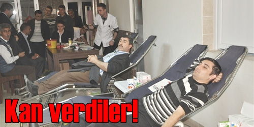 Kan Bağışında Bulundular