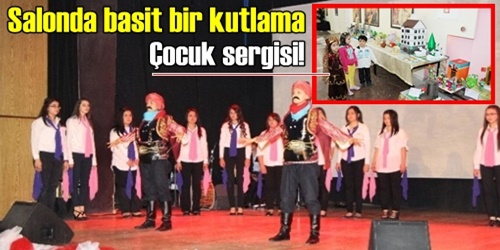 Salonda kutlama yapıldı