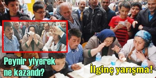 1 kilo peynir yedi, altını kaptı