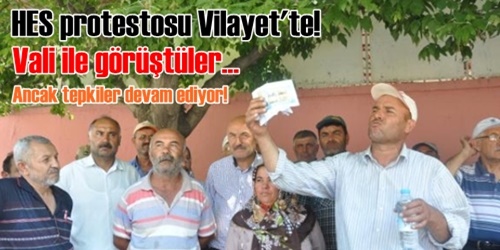 HES mağdurları tepkili