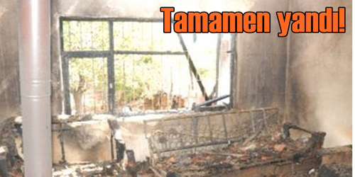 Köy Evi Tamamen Yandı