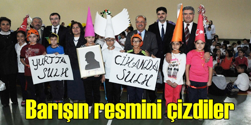 Barışın resmini çizdiler